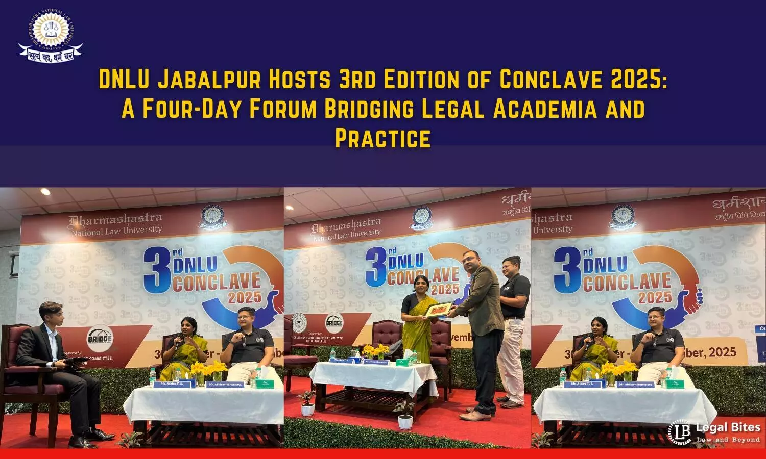 DNLU Jabalpur Hosts 3rd Edition of Conclave 2025 A Four-Day Forum Bridging Legal Academia and Practice DNLU Jabalpur Hosts 3rd Edition of Conclave 2025 A Four-Day Forum Bridging Legal Academia and Practice