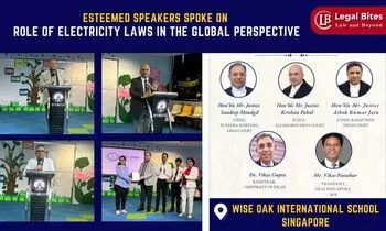 Hon’ble Justices Sandeep Moudgil, Krishan Pahal, Ashok Kumar Jain, and Dr. Vikash Gupta Deliberate on the Role of Electricity Laws in the Global Perspective at Wise Oak International School