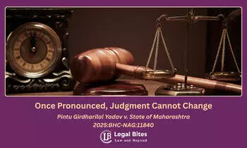 Once Signed and Pronounced, a Criminal Judgment Becomes Unalterable