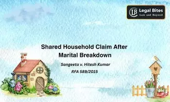 Is a Shared Household Claim Maintainable After the Marital Relationship Ceases? Is a Shared Household Claim Maintainable After the Marital Relationship Ceases?