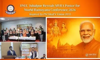 DNLU Jabalpur Unveils MYRA Poster Ahead of World Ramayana Conference 2026 - Aligned With PM Modi’s Vision for 2035 DNLU Jabalpur Unveils MYRA Poster Ahead of World Ramayana Conference 2026 - Aligned With PM Modi’s Vision for 2035