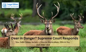 Supreme Court Halts Deer Translocation, Emphasises Ecology Over Administrative Ease Supreme Court Halts Deer Translocation, Emphasises Ecology Over Administrative Ease