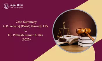 Case Summary: G.R. Selvaraj (Dead) through LRs v. K.J. Prakash Kumar & Ors. (2025)| Late Objections to Auction Sale Prohibited Under Rule 90(3) CPC Case Summary: G.R. Selvaraj (Dead) through LRs v. K.J. Prakash Kumar & Ors. (2025)| Late Objections to Auction Sale Prohibited Under Rule 90(3) CPC