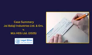 Case Summary: Jai Balaji Industries Ltd. & Ors. v. M/s HEG Ltd. (2025) | Territorial Jurisdiction Under NI Act Post-2015 Case Summary: Jai Balaji Industries Ltd. & Ors. v. M/s HEG Ltd. (2025) | Territorial Jurisdiction Under NI Act Post-2015