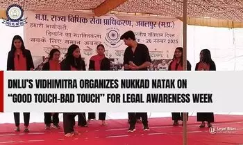 DNLU’s Vidhimitra Organizes Nukkad Natak on “Good Touch–Bad Touch” for Legal Awareness Week DNLU’s Vidhimitra Organizes Nukkad Natak on “Good Touch–Bad Touch” for Legal Awareness Week