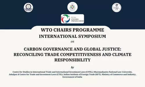 Call for Papers International Symposium on Carbon Governance and Global Justice  DNLU Jabalpur