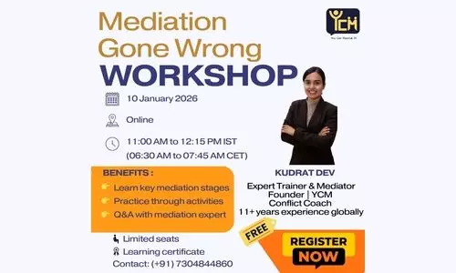 Workshop Mediation Gone Wrong by YCM India [10 Jan 2026]