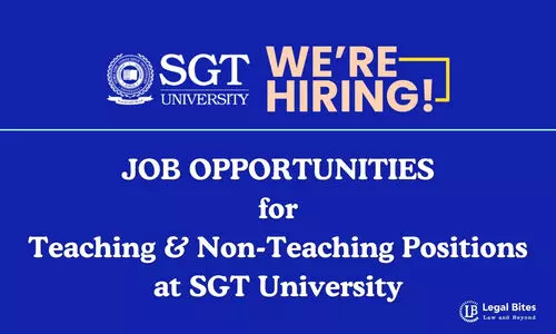 Job Opportunity Teaching & Non-Teaching Positions at SGT University, Gurugram