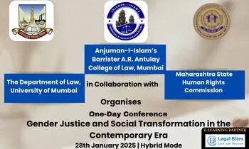 Call for Papers One-Day Conference on Gender Justice and Social Transformation in the Contemporary Era [Jan 28, 2026  Hybrid]