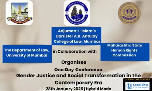 Call for Papers One-Day Conference on Gender Justice and Social Transformation in the Contemporary Era [Jan 28, 2026  Hybrid]