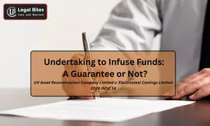 Is an Undertaking to Infuse Funds a Guarantee under Section 126 of the Contract Act?