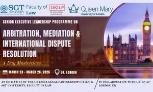 Senior Executive Leadership Education Programme on Arbitration, Mediation & International Dispute Resolution at London SGT University Senior Executive Leadership Education Programme on Arbitration, Mediation & International Dispute Resolution at London SGT University