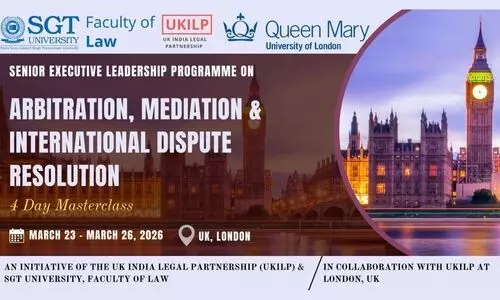 Senior Executive Leadership Education Programme on Arbitration, Mediation & International Dispute Resolution at London SGT University Senior Executive Leadership Education Programme on Arbitration, Mediation & International Dispute Resolution at London SGT University