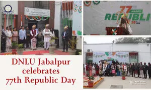 DNLU Jabalpur Celebrates 77th Republic Day with Patriotic Fervour and Constitutional Spirit DNLU Jabalpur Celebrates 77th Republic Day with Patriotic Fervour and Constitutional Spirit