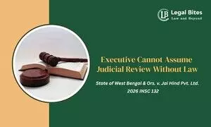 Judicial Review Cannot Be Assumed by Executive in Absence of Explicit Law