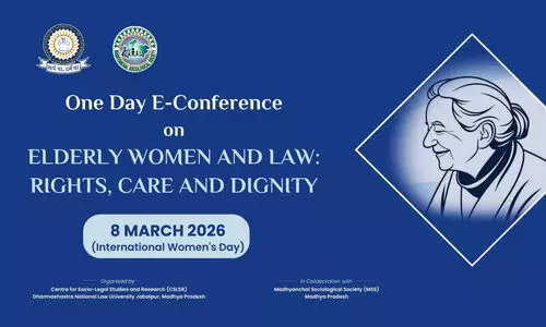 Call for Papers E-Conference on Elderly Women and Law DNLU Jabalpur Call for Papers E-Conference on Elderly Women and Law DNLU Jabalpur