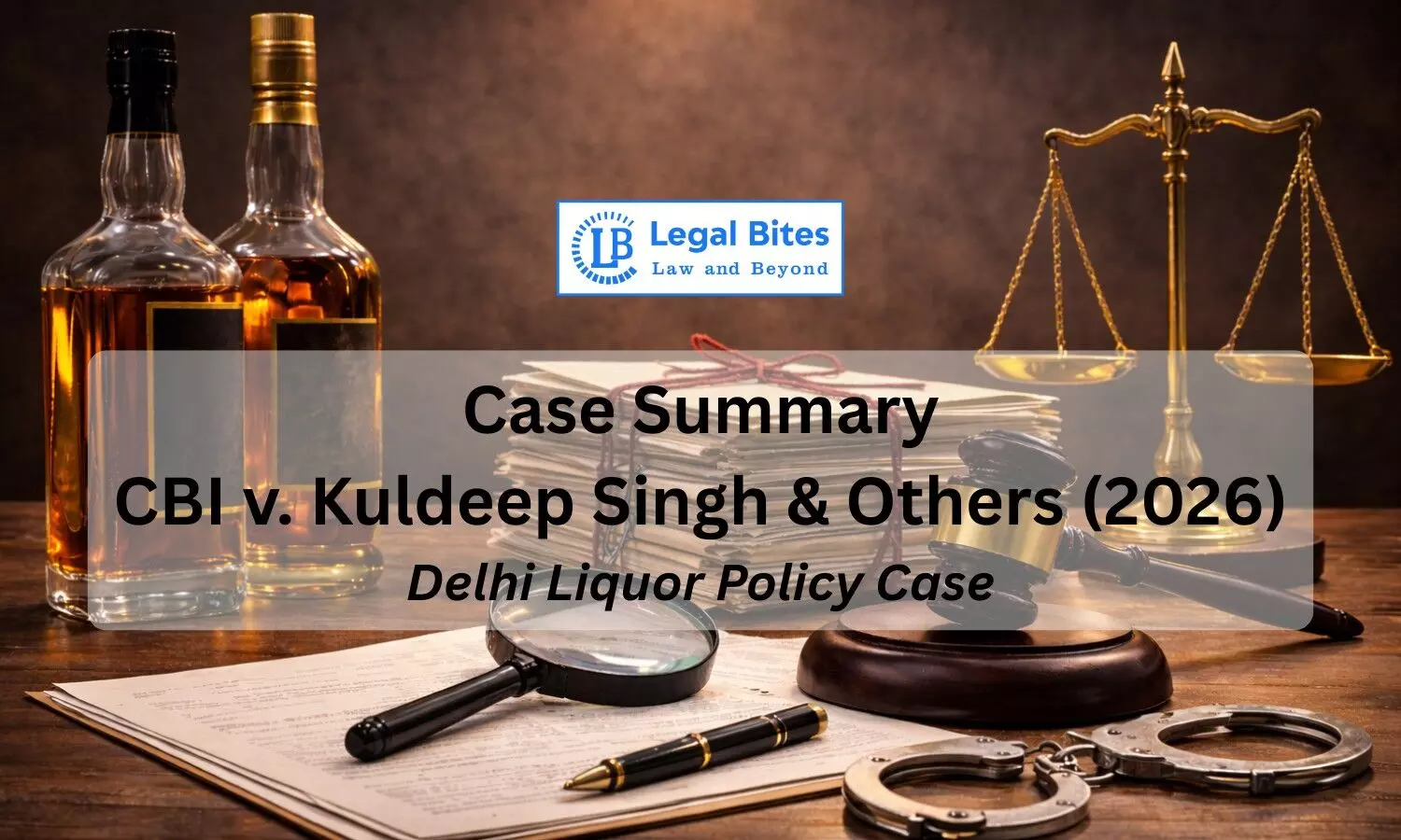 Case Summary: CBI v. Kuldeep Singh & Others (2026) | Kejriwal Liquor Policy Case (Order on Charge) Case Summary: CBI v. Kuldeep Singh & Others (2026) | Kejriwal Liquor Policy Case (Order on Charge)