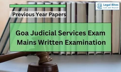 Goa Judicial Services Exam Mains 2017 Paper-I (Civil Law) Goa Judicial Services Exam Mains 2017 Paper-I (Civil Law)