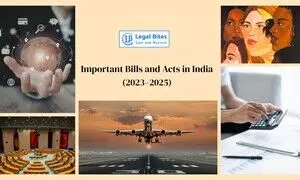 Important Bills and Acts in India (2023–2025) | Complete Guide