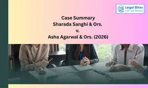 Case Summary: Sharada Sanghi & Ors. v. Asha Agarwal & Ors. (2026) | Dismissal for Default Not Res Judicata Case Summary: Sharada Sanghi & Ors. v. Asha Agarwal & Ors. (2026) | Dismissal for Default Not Res Judicata