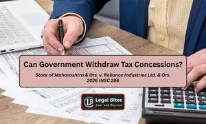 Can the Government Withdraw Tax Concessions Granted to Industries in Public Interest? Can the Government Withdraw Tax Concessions Granted to Industries in Public Interest?
