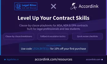 Contract Playbooks for Legal Professionals (MSA, NDA, DPA)  Accordink with Legal Bites