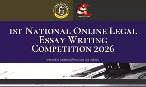 1st National Online Legal Essay Writing Competition 2026 by Fastforward Justice and Law Audience