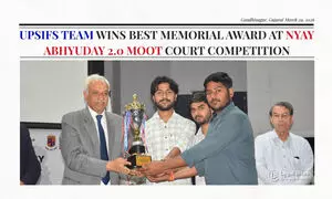 UPSIFS Team Wins Best Memorial Award at Nyay Abhyuday 2.0 Moot Court Competition UPSIFS Team Wins Best Memorial Award at Nyay Abhyuday 2.0 Moot Court Competition