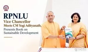 RPNLU Vice Chancellor Meets CM Yogi Adityanath, Presents Book on Sustainable Development