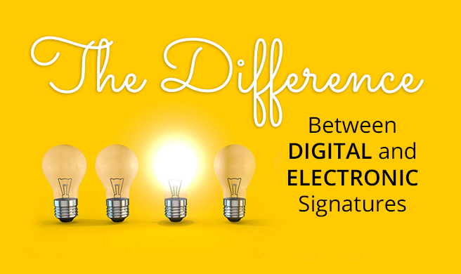 Digital Signature and Electronic Signature