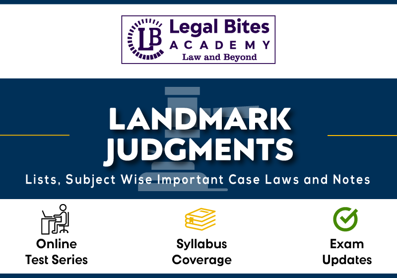 Landmark judgments