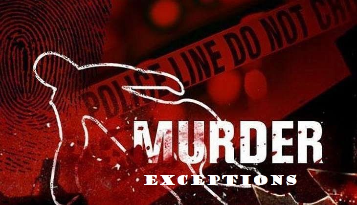 Exceptions to Offence of Murder under Section 300 IPC
