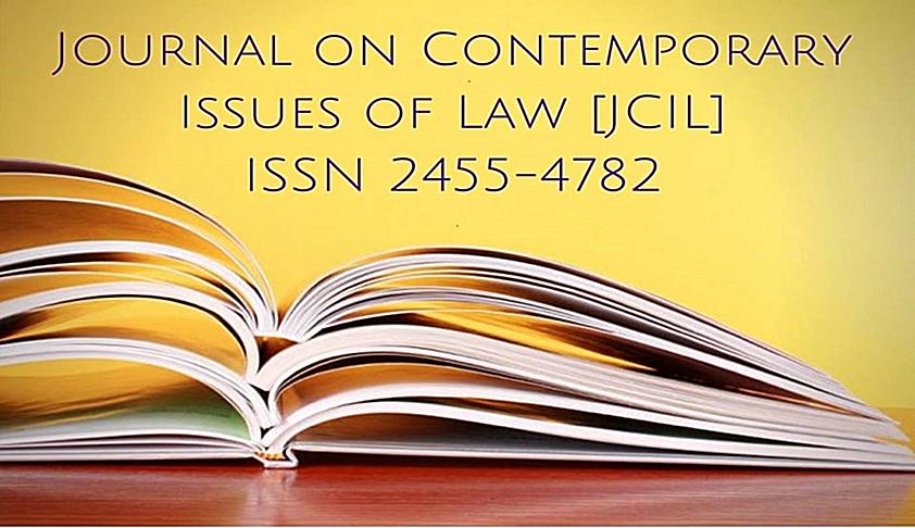 CfP: Journal on Contemporary Issues of Law (JCIL) [Volume 4, Issue 4] Submit by April 20
