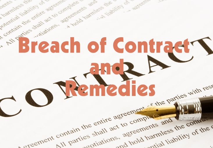 Remedies For The Breach Of Contract