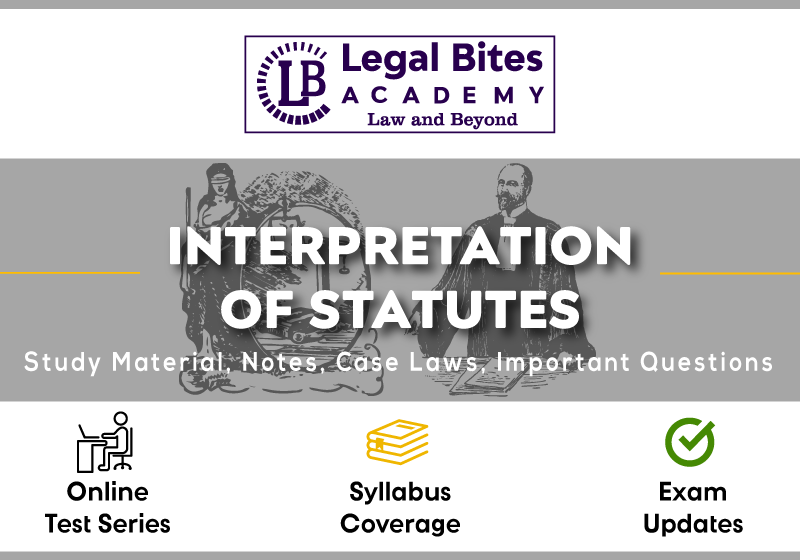 Interpretation of Statutes