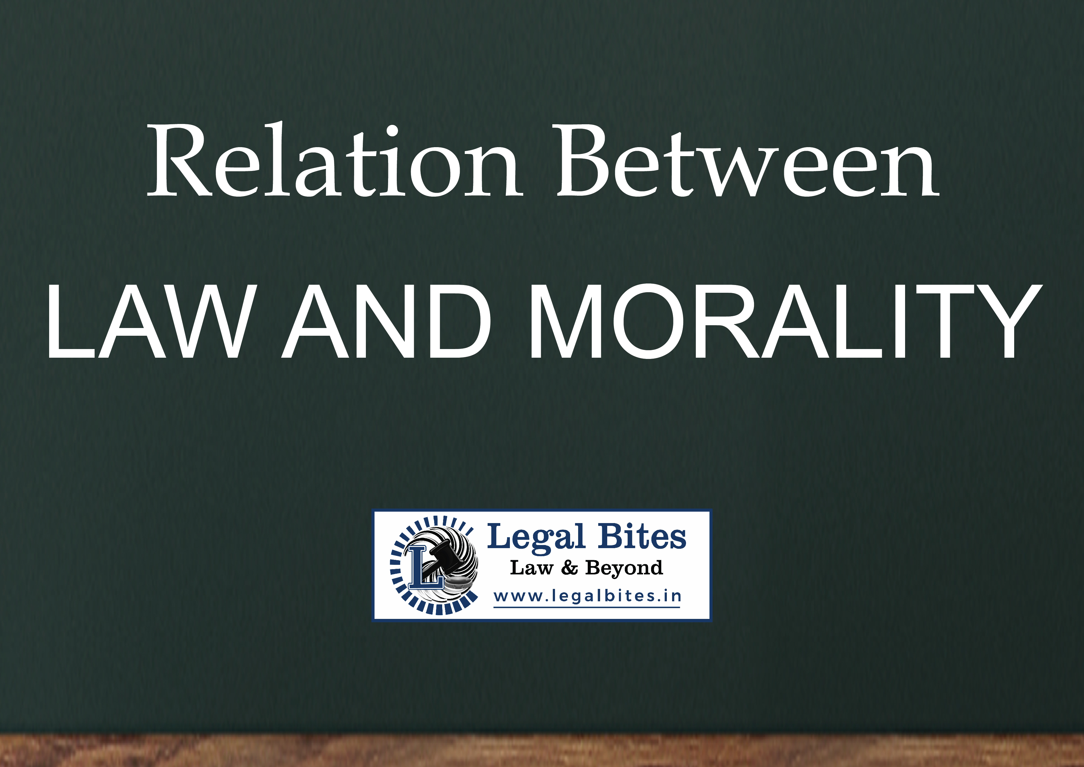 Relation between Law and Morality
