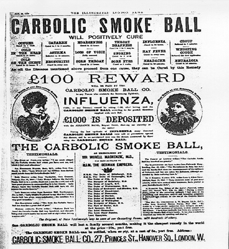 Case Analysis: Carbolic Smoke Ball Company [1892] 2 Qb 484