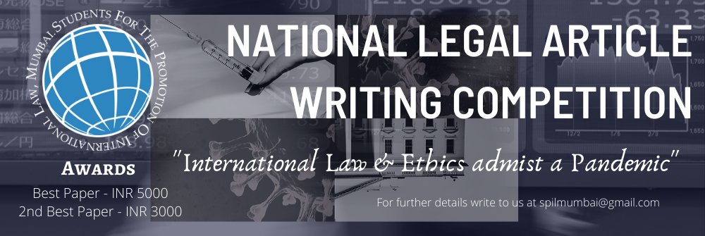 SPIL National Legal Article Writing Competition, 2020
