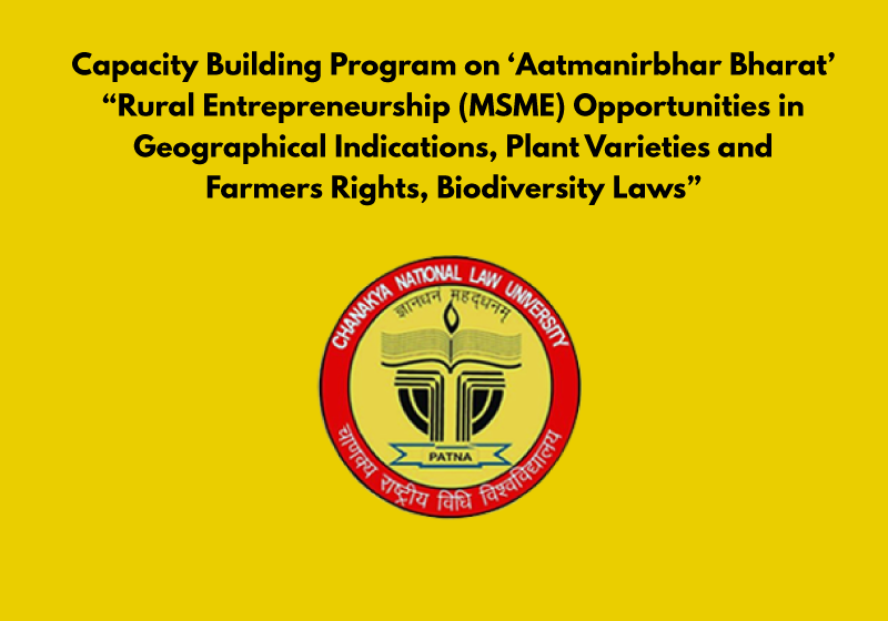 Capacity Building Program on AATMANIRBHAR BHARAT | CNLU
