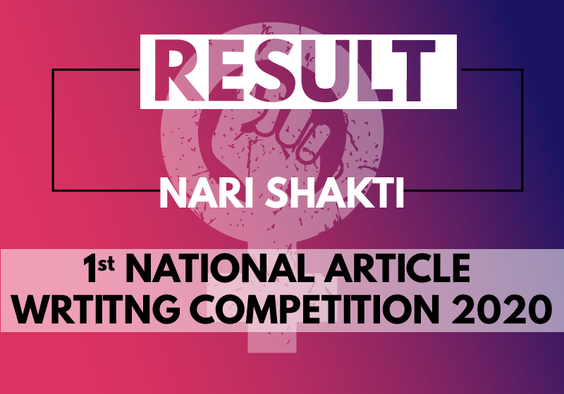 Result NARI SHAKTI 1st National Article Writing Competition