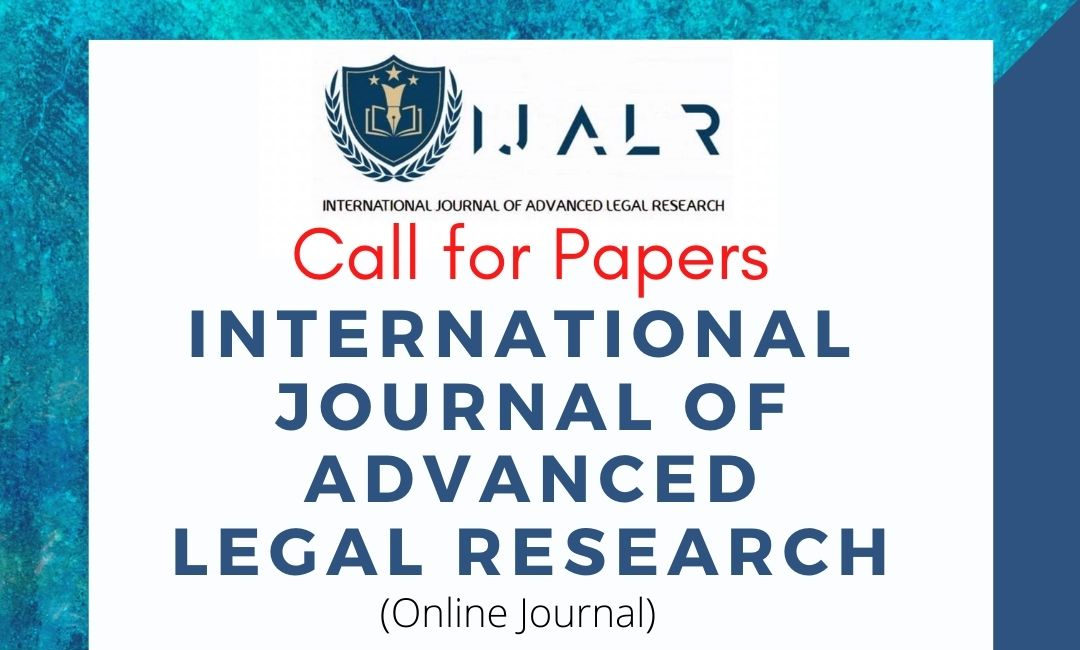 Call for Papers: IJALR Volume 1 Issue I
