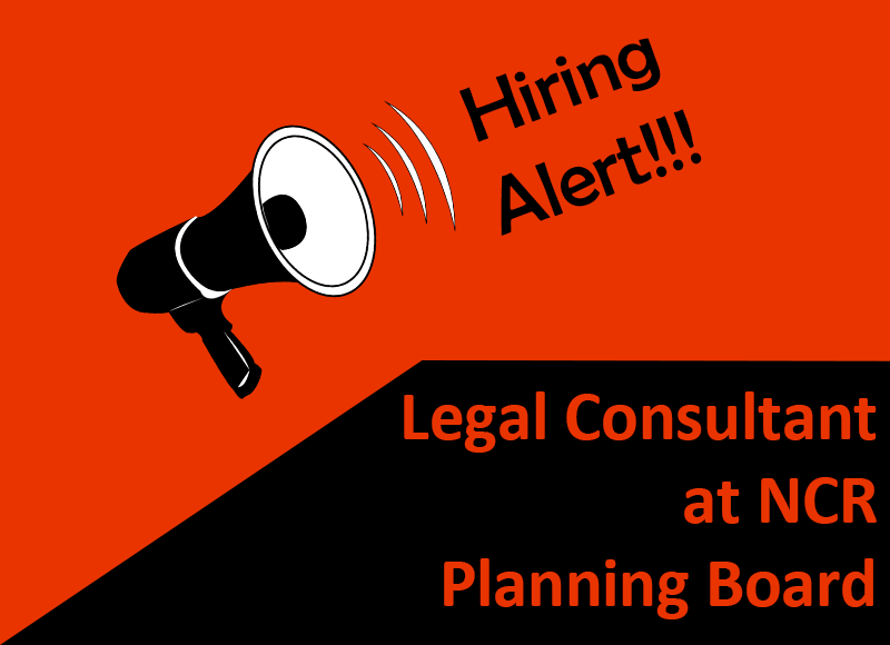 Job: Legal Consultant at NCR Planning Board