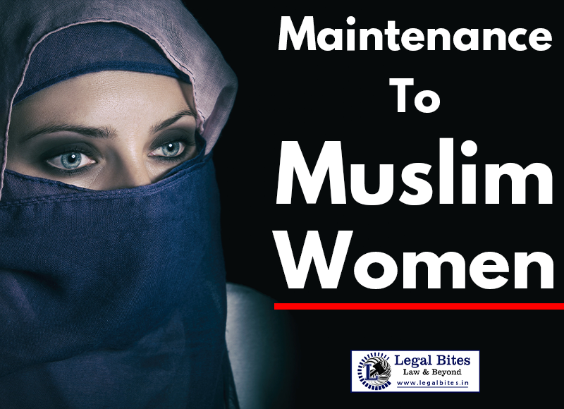 Maintenance To Muslim Women