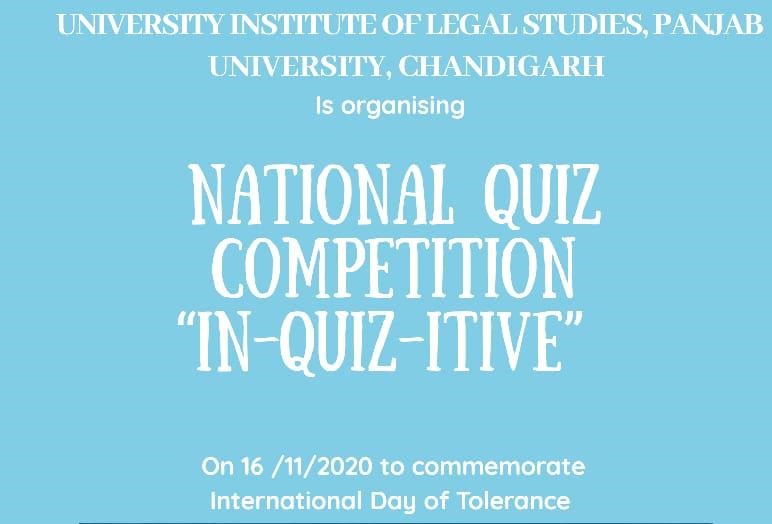 National Quiz Competition “IN-QUIZ-ITIVE” | UILS, Panjab University
