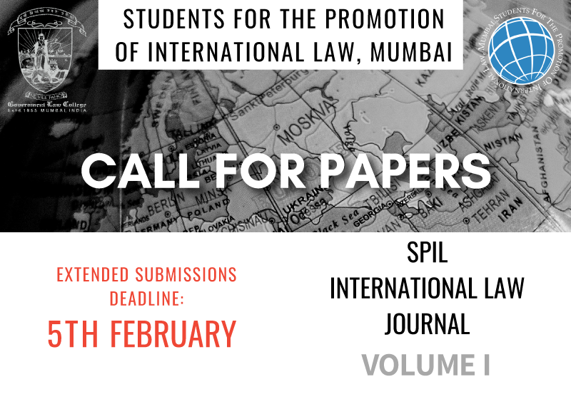 Call for Papers: SPIL International Law Journal Volume 1 (Revival Edition) [Deadline Extended]