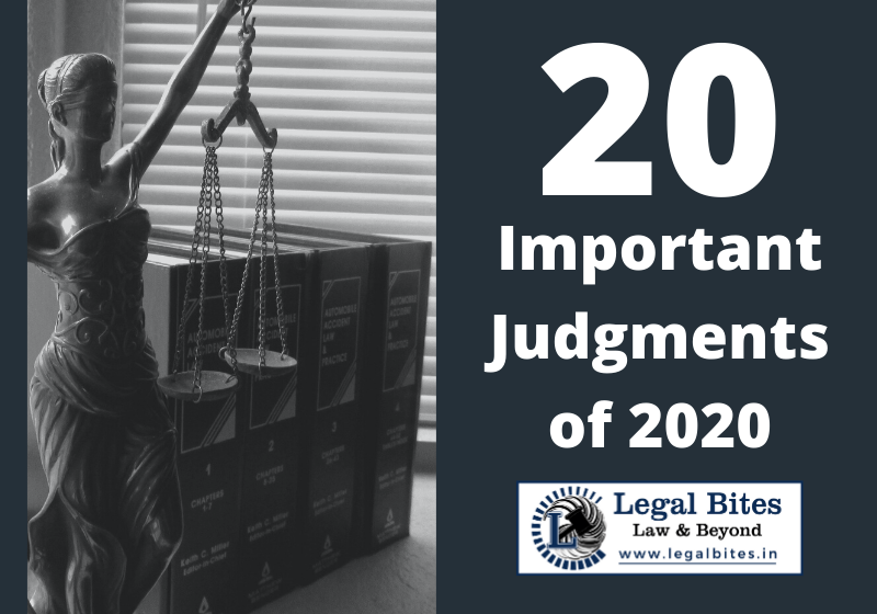 20 Important Judgments of 2020