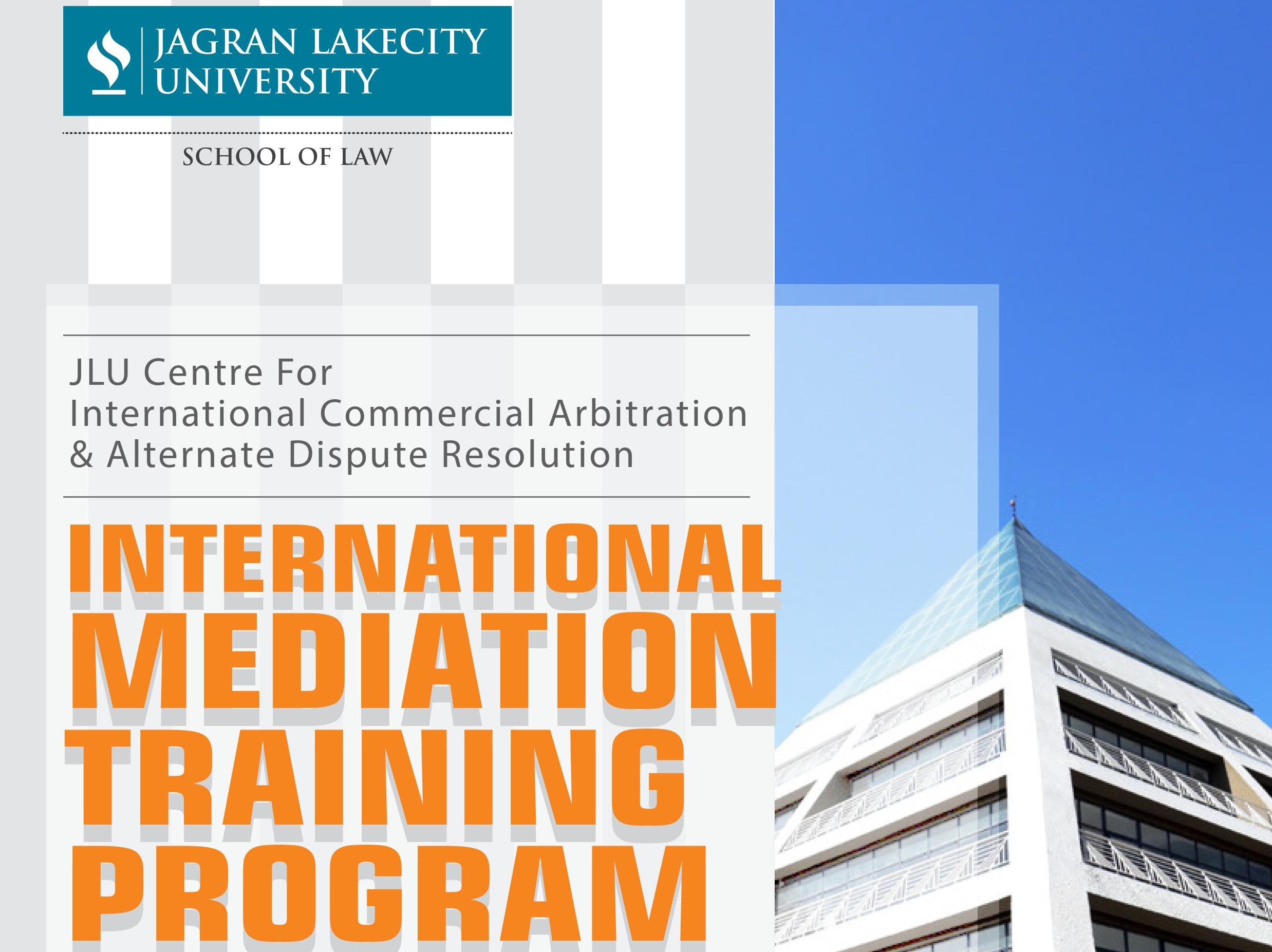 International Mediation Training Program | Jagran Lakecity University