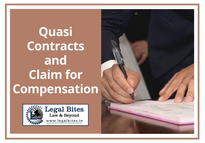 Quasi Contracts and Claim for Compensation