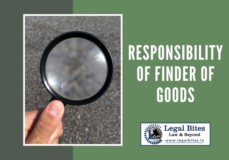 Responsibility of the Finder of Goods