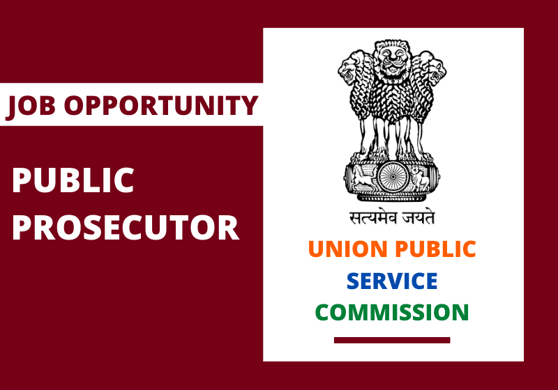 JOB: Public Prosecutor UPSC Ministry of Home Affairs